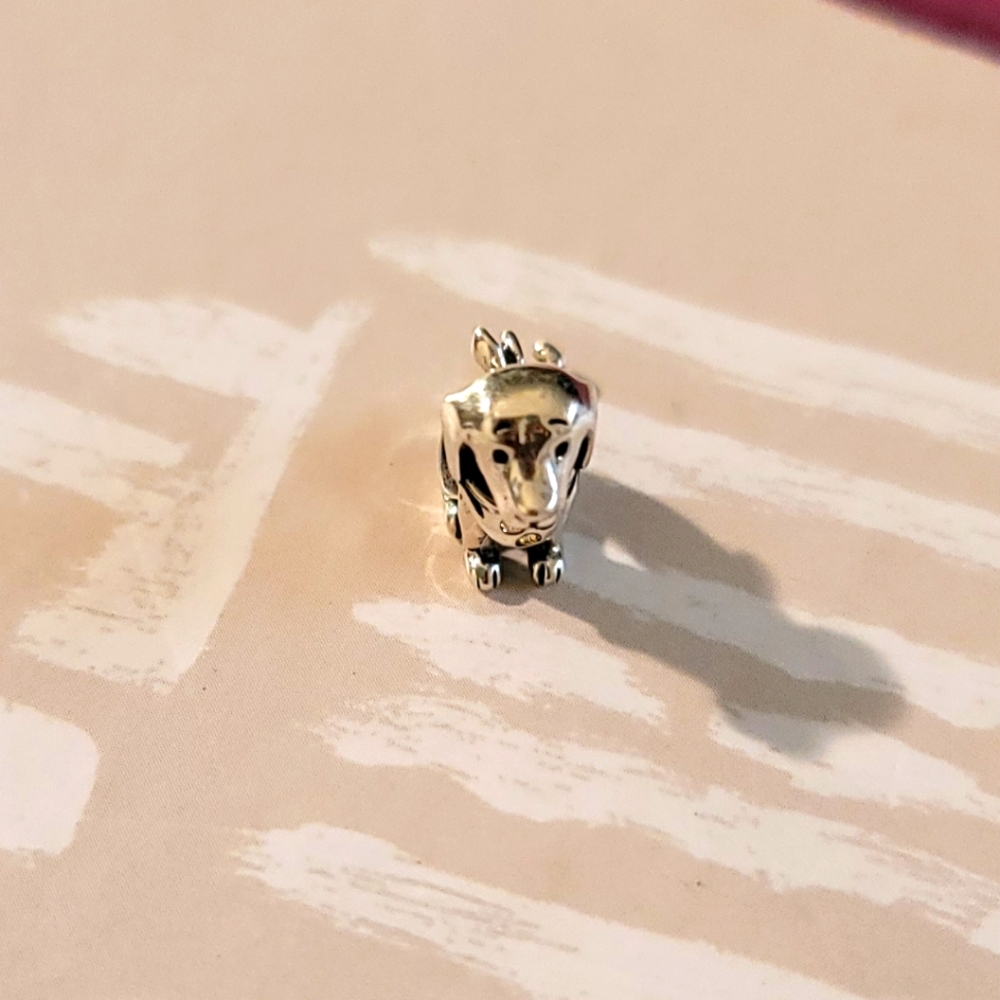 Authentic Soufeel Dog Charm with Swarovski crystals fits Pandora Type Bracelets
